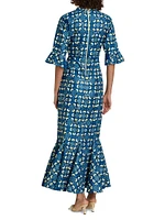 Tiwa Printed Cotton Maxi Dress