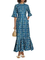 Tiwa Printed Cotton Maxi Dress