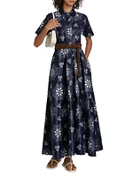 Feyi Floral Cotton Maxi Dress