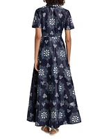 Feyi Floral Cotton Maxi Dress