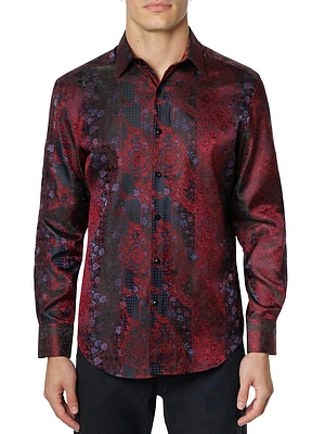 Regal Dreams Jacquard Silk-Blend Shirt