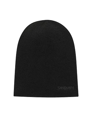 Embroidered Beanie Cashmere