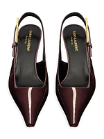 Lee Slingback Pumps Patent Leather