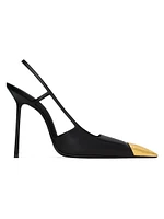 Jeanne Slingback Pumps Smooth Leather