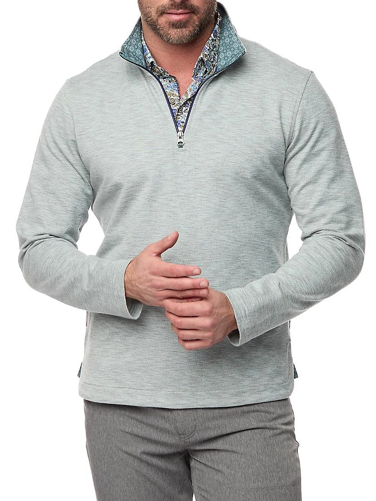 Remo Quarter-Zip Knit Top