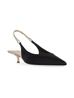 Cherish Slingback Pumps Satin Crepe