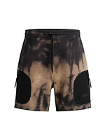 Cotton-Terry Relaxed-Fit Shorts with Logo Print