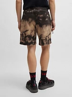 Cotton-Terry Relaxed-Fit Shorts with Logo Print