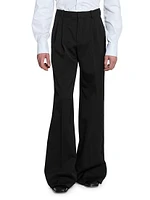 Wide-Leg Tuxedo Pants Grain De Poudre