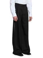 Wide-Leg Tuxedo Pants Grain De Poudre