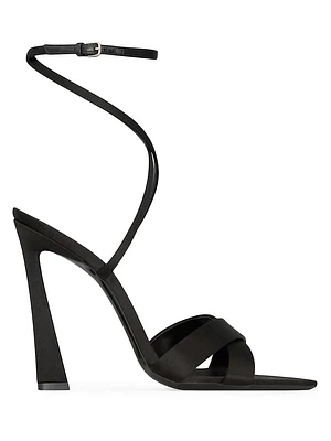 Corinne Sandals Satin Crepe