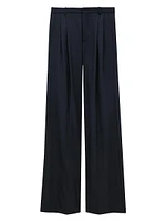 Wide-Leg Pants Wool