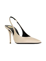 Norma Slingback Pumps Satin Crepe