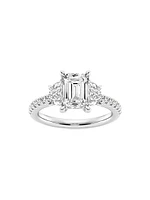 Platinum & Emerald-Cut Lab-Grown Diamond Ring/2.75-7.00 TCW