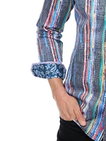 Baja Striped Stretch-Cotton Shirt