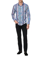 Baja Striped Stretch-Cotton Shirt