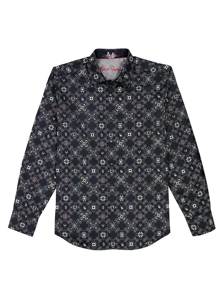 Buena Vista Graphic Stretch-Cotton Shirt