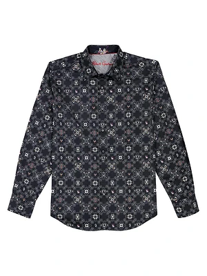 Buena Vista Graphic Stretch-Cotton Shirt