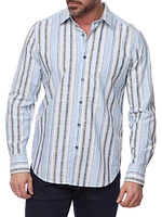 Drakeswood Striped Stretch-Cotton Shirt