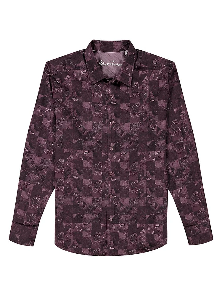 Tourneau Paisley Stretch-Cotton Shirt