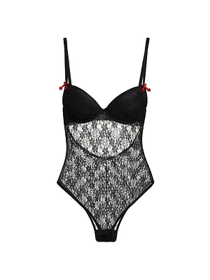 Floral Lace Bustier Bodysuit