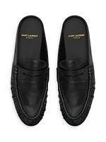 Le Loafer Penny Mules Smooth Leather