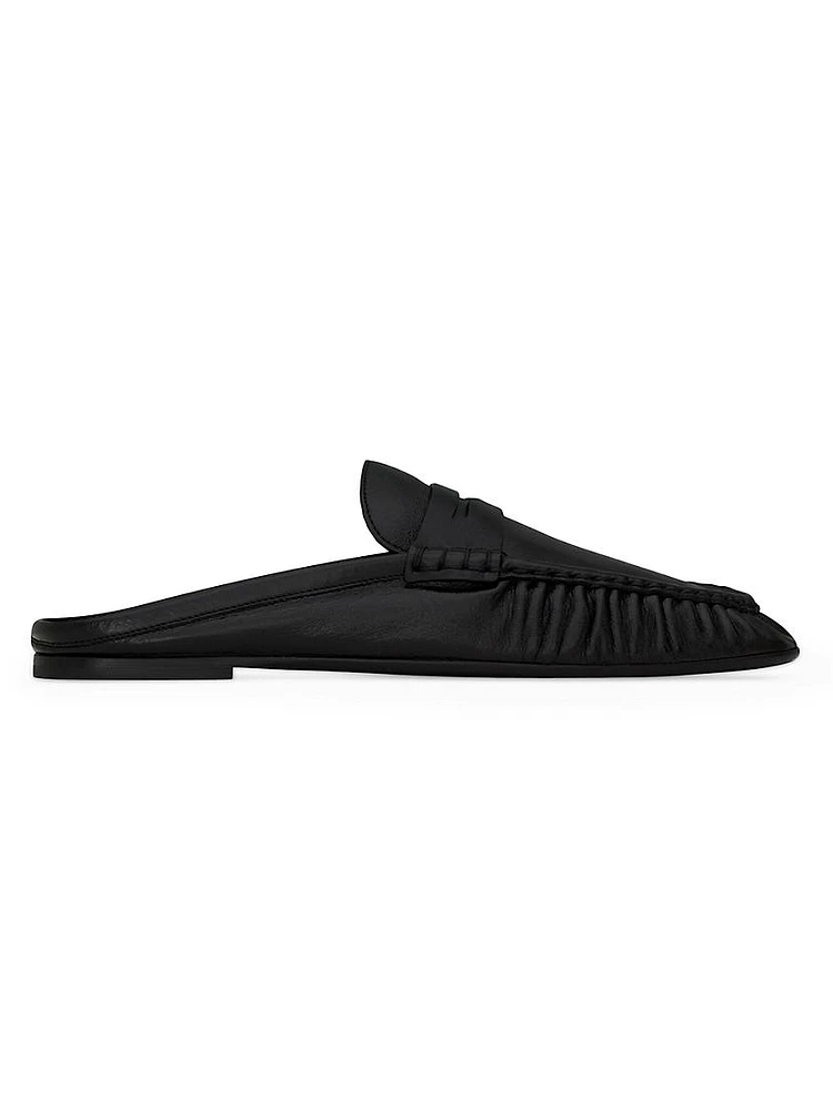 Le Loafer Penny Mules Smooth Leather