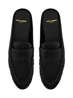 Le Loafer Penny Mules Smooth Leather