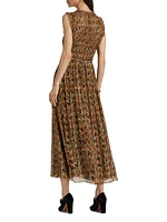 Kasia Paisley Silk-Blend Midi-Dress