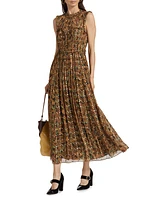 Kasia Paisley Silk-Blend Midi-Dress