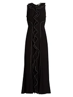 Lille Ruffled Sleeveless Maxi Dress