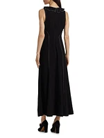 Lille Ruffled Sleeveless Maxi Dress