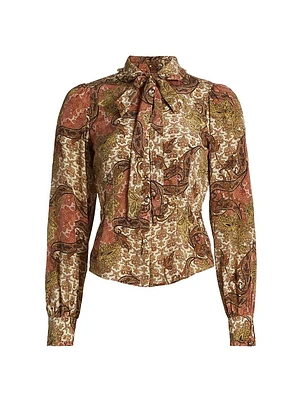 Vedra Baroque Silk Blouse