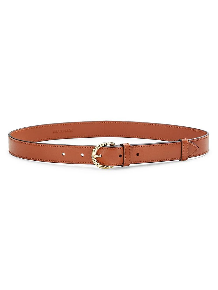 Gia Leather Buckle Belt