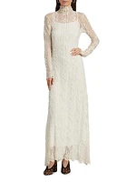 Talia Botanical Lace Maxi Dress