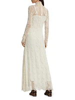 Talia Botanical Lace Maxi Dress