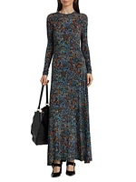 Amari Printed Jersey Maxi Dress