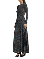 Amari Printed Jersey Maxi Dress