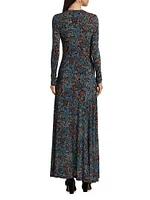 Amari Printed Jersey Maxi Dress