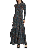 Amari Printed Jersey Maxi Dress