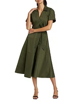 Shiv Cotton-Blend Shirtdress