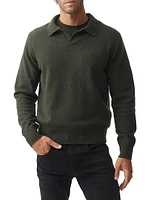 Kingswood Wool-Blend Polo Sweater