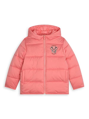 Little Girl's & Puffer Hooded Jacket
