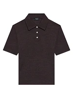 Slim Wool Polo Shirt