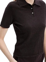 Slim Wool Polo Shirt