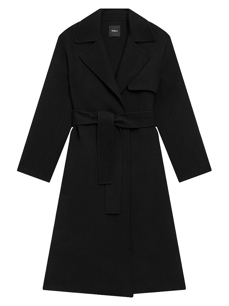 Long Wrap Trench Coat