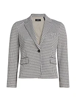 Houndstooth Micro Blazer