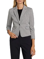 Houndstooth Micro Blazer