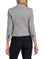 Houndstooth Micro Blazer