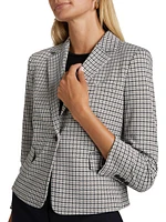 Houndstooth Micro Blazer